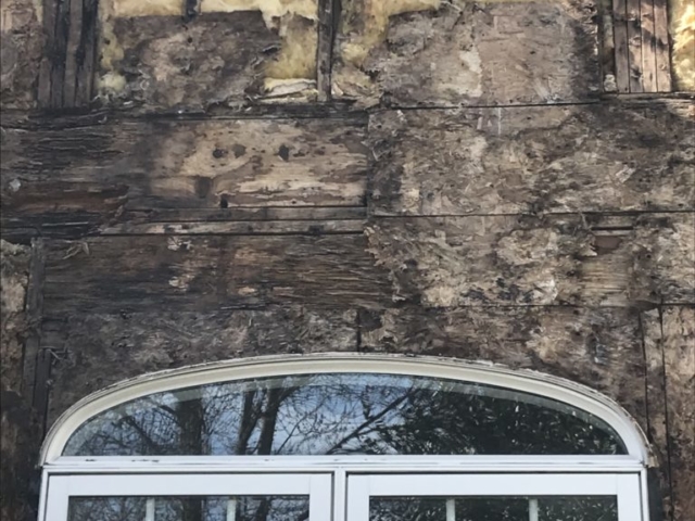 Remove stucco before and after