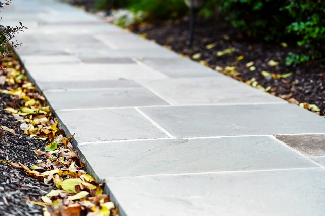 Glick's stone walk way is inviting and elegant