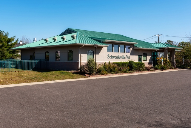 Glick's classic stucco makes businesses provide a classy look